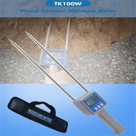 wood powder moisture meter tk100w|Professional Moisture Meter for Wood Bamboo Powder Hay Bale .